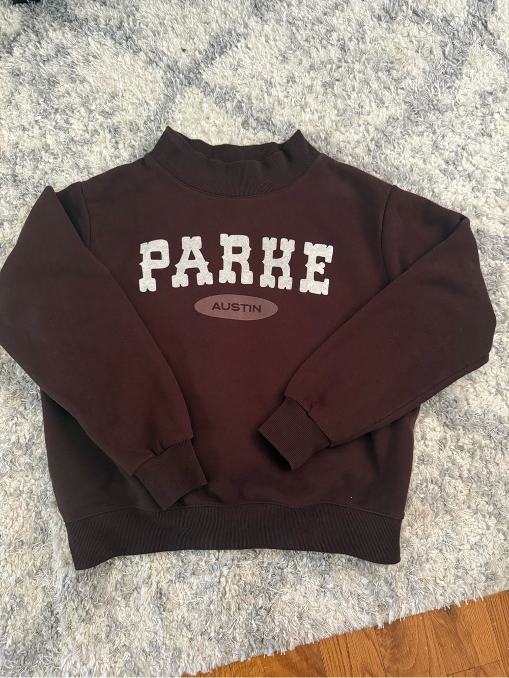 Parke - Dark Brown Mockneck Sweatshirt